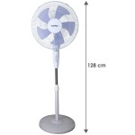 Ventilator cu Picior Bastilipo TENERIFE Alb 45 W