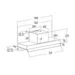 Hotă Convențională Cata ARMONIA 60X Oțel 275 W
