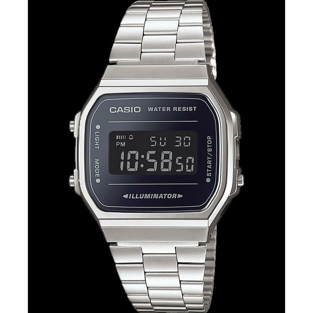 Ceas Bărbați Casio A168WEM-1EF Negru Argintiu