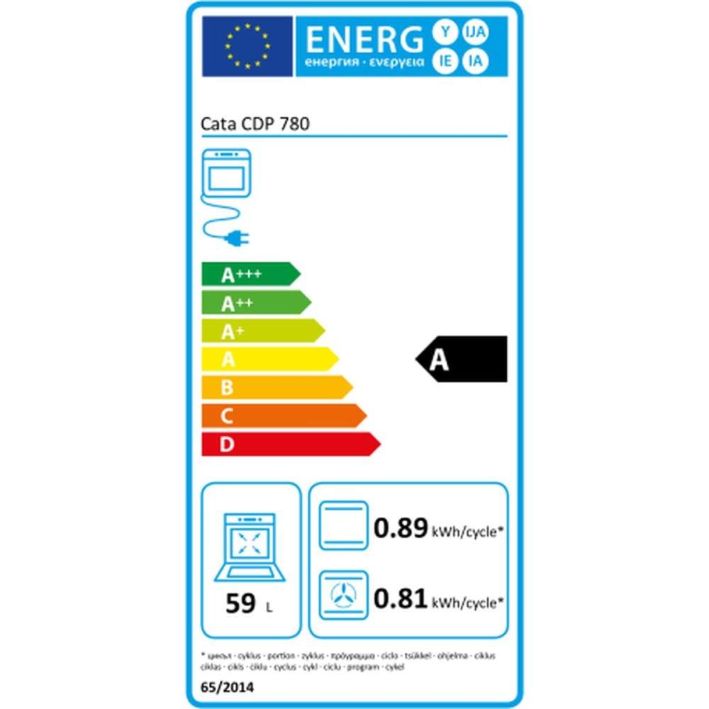 Cuptor Cata CDP780ASBK 2450 W 59 L