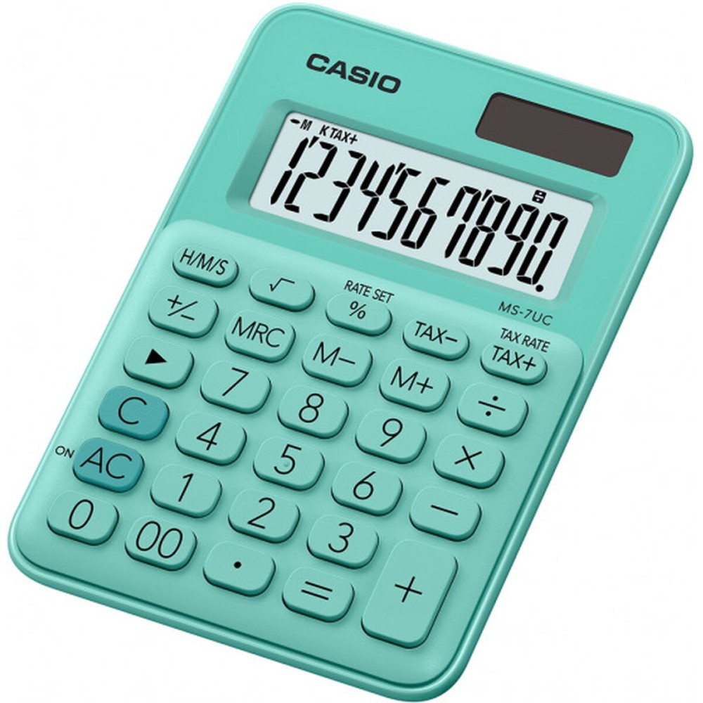 Calculator Casio MS-7UC-GN Verde Plastic