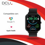 Smartwatch DCU CURVED GLASS PRO 1,83" Negru