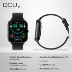 Smartwatch DCU CURVED GLASS PRO 1,83" Negru
