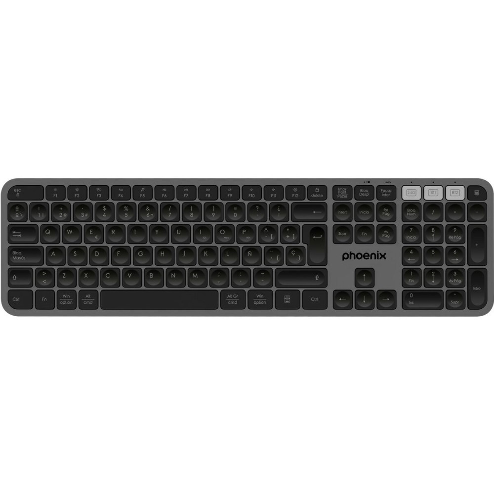 Tastatură Bluetooth Phoenix K300 Gri Qwerty Spaniolă