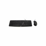 Tastatură și Mouse iggual QWERTY USB Negru Qwerty Spaniolă