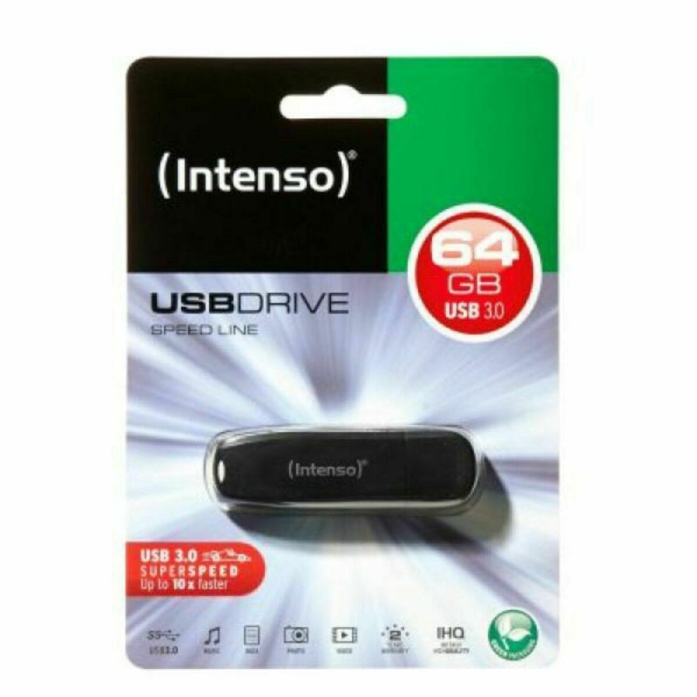 Memorie USB INTENSO USB 3.0 64 GB Negru 64 GB