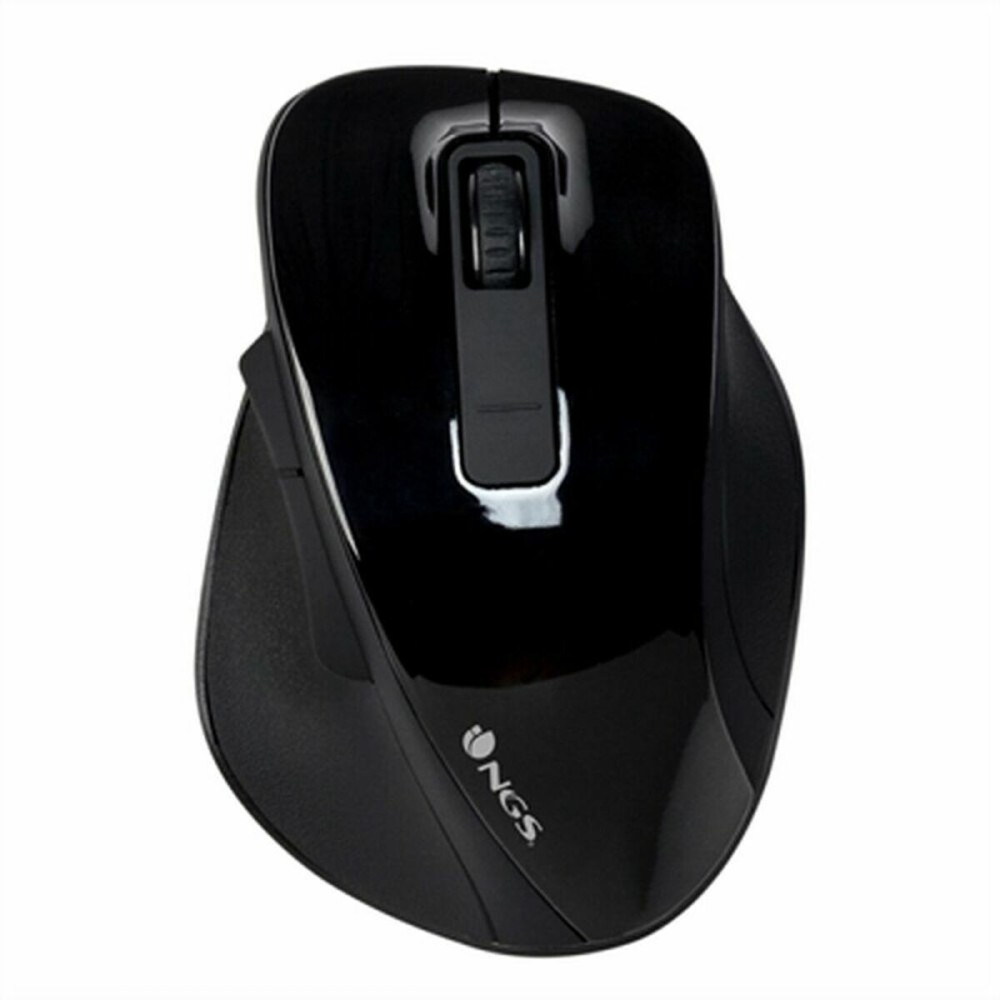 Mouse Fără Fir Optic NGS BOWBLACK Negru 1600 dpi (1 Unități)