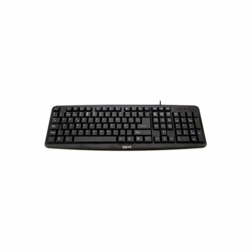 Tastatură iggual QWERTY USB Negru Qwerty Spaniolă