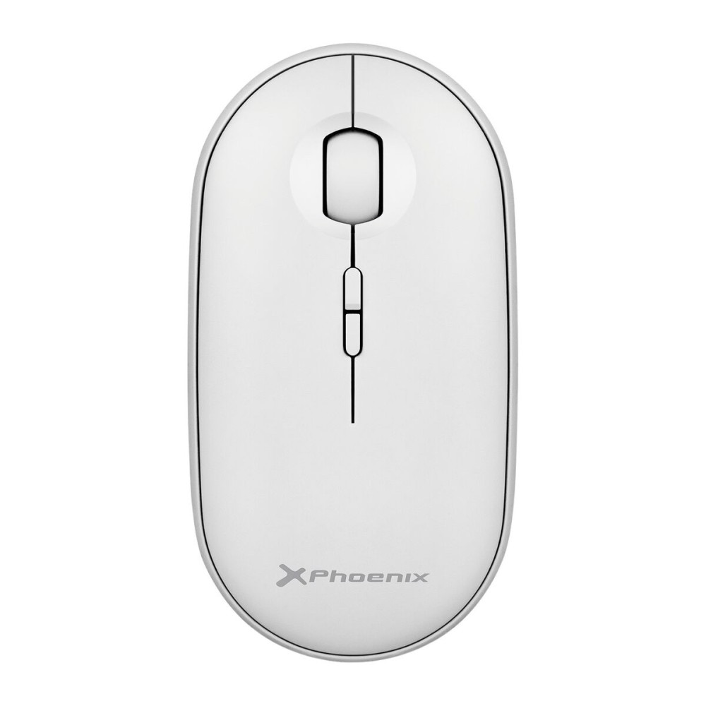 Mouse Fără Fir Optic Phoenix Alb 1600 dpi (1 Unități)