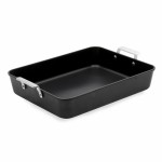 Oală pentru gratinat Valira 4687/25 35 x 27 cm Negru Oțel inoxidabil Aluminiu