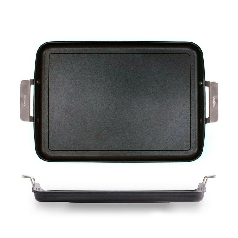 Plită Grill cu Suprafață Netedă Valira 4674/25 Negru Metal
