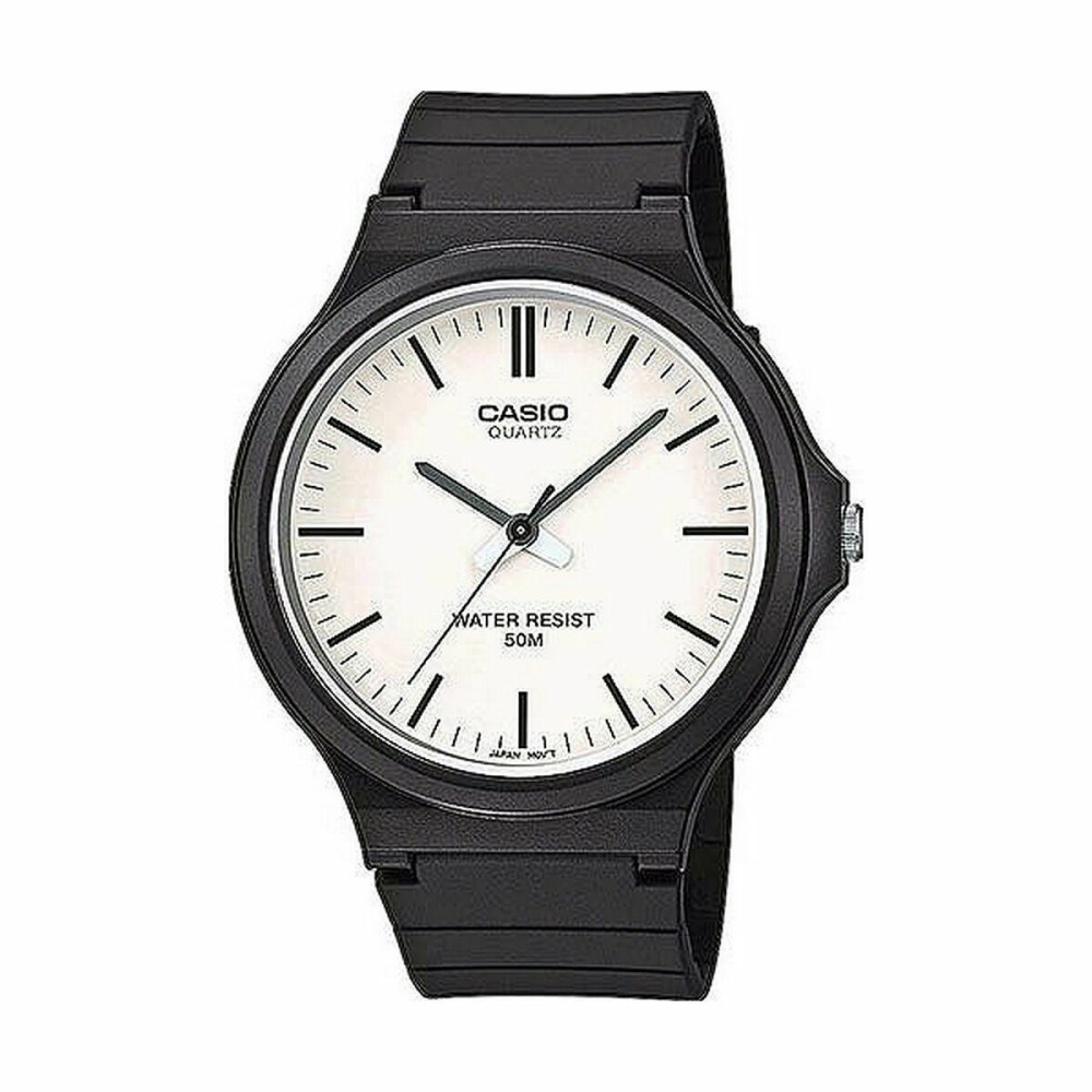 Ceas Bărbați Casio MW-240-7EVEF Alb Negru
