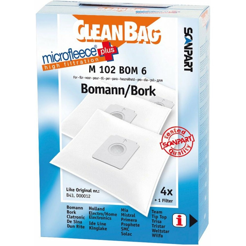 Sac de Schimb pentru Aspirator Scanpart M 102 BOM 6 BOMANN BORK 4UD