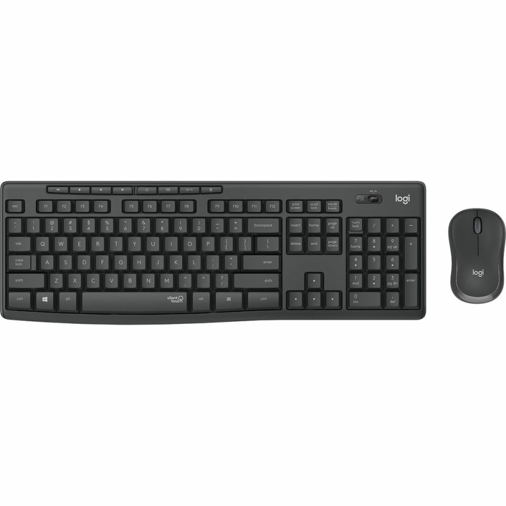 Tastatură și Mouse Fără Fir Logitech MK295 Negru Qwerty Spaniolă