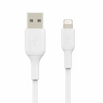 Cablu USB la Lightning Belkin CAA001BT1MWH Alb 1 m
