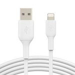 Cablu USB la Lightning Belkin CAA001BT1MWH Alb 1 m