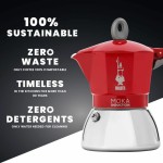Cafetieră Italiană Bialetti 0006944/NP Roșu Metal Aluminiu 150 ml