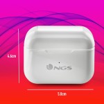 Căști Bluetooth NGS ARTICABLOOMWHITE Alb Negru