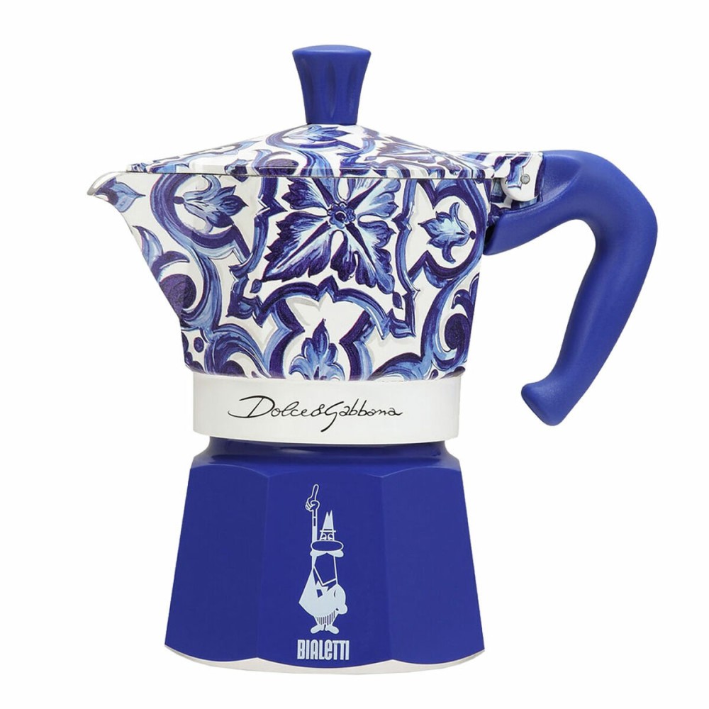 Cafetieră Italiană Bialetti MOKA D&G BLU MEDIT. 3T Albastru Aluminiu 3 Hrníčky