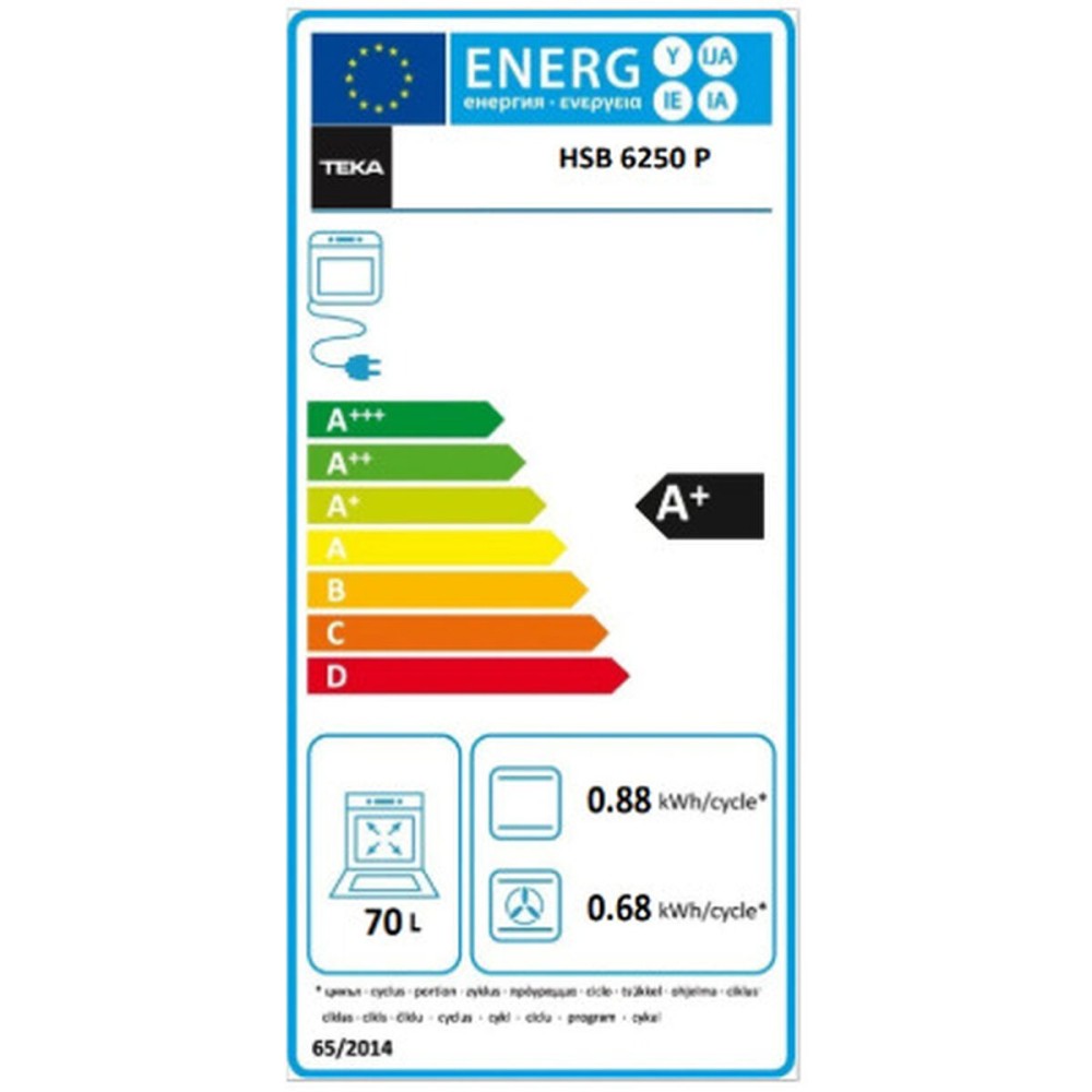Cuptor Pirolitic Teka HSB6250P 3400 W 71 L