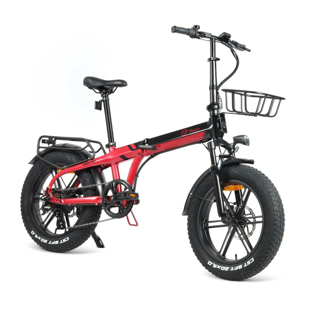 Bicicletă Electrică Youin BK1650R DALLAS Negru Roșu 250 W 20"