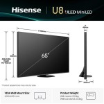 Smart TV Hisense 65U8Q 65" 4K Ultra HD LED HDR