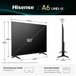 Smart TV Hisense 50A6Q 50" 4K Ultra HD LED HDR D-LED