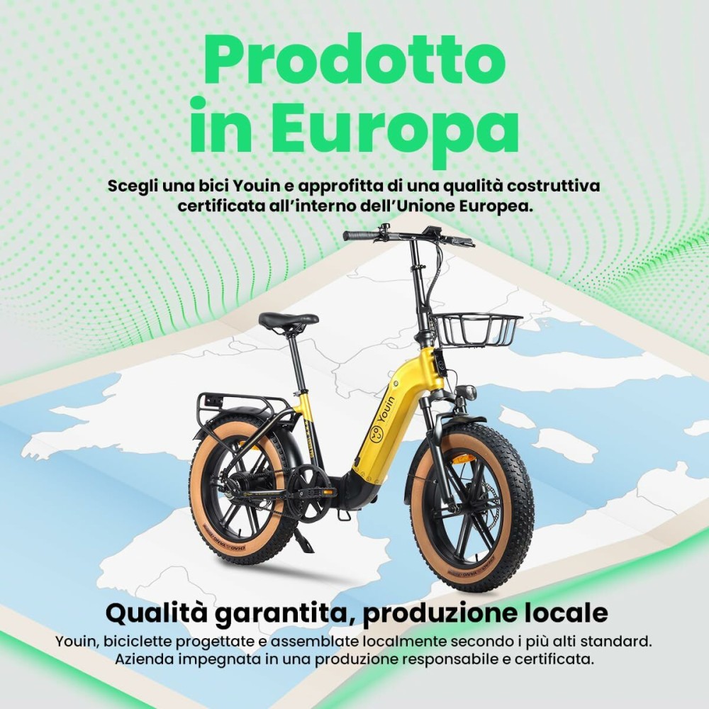 Bicicletă Electrică Youin BK1750 LUXOR II PRO A/N Galben 250 W