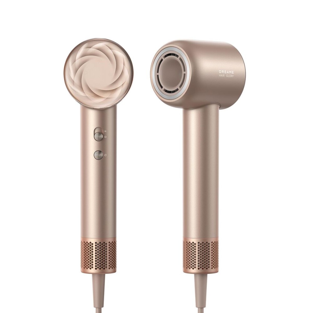Dreame Uscător de Păr Glory Mix 1600W Ionic, 3 Duze Magnetice, Auriu