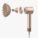 Dreame Uscător de Păr Glory Mix 1600W Ionic, 3 Duze Magnetice, Auriu