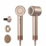 Dreame Uscător de Păr Glory Mix 1600W Ionic, 3 Duze Magnetice, Auriu