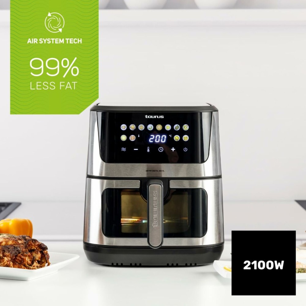 Friteuză cu Aer Taurus Negru 2100 W 8 L