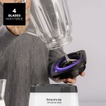 Mixer cu Pahar Taurus 912471000 Alb Negru 1500 W 1,5 L