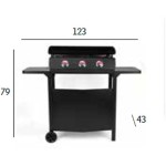 Masă de grătar Vitrokitchen PGT335N