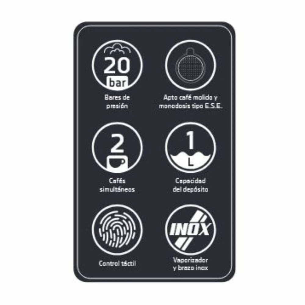 Cafetieră Express cu Braț Orbegozo 18309 Negru 950 W 20 bar 1 L