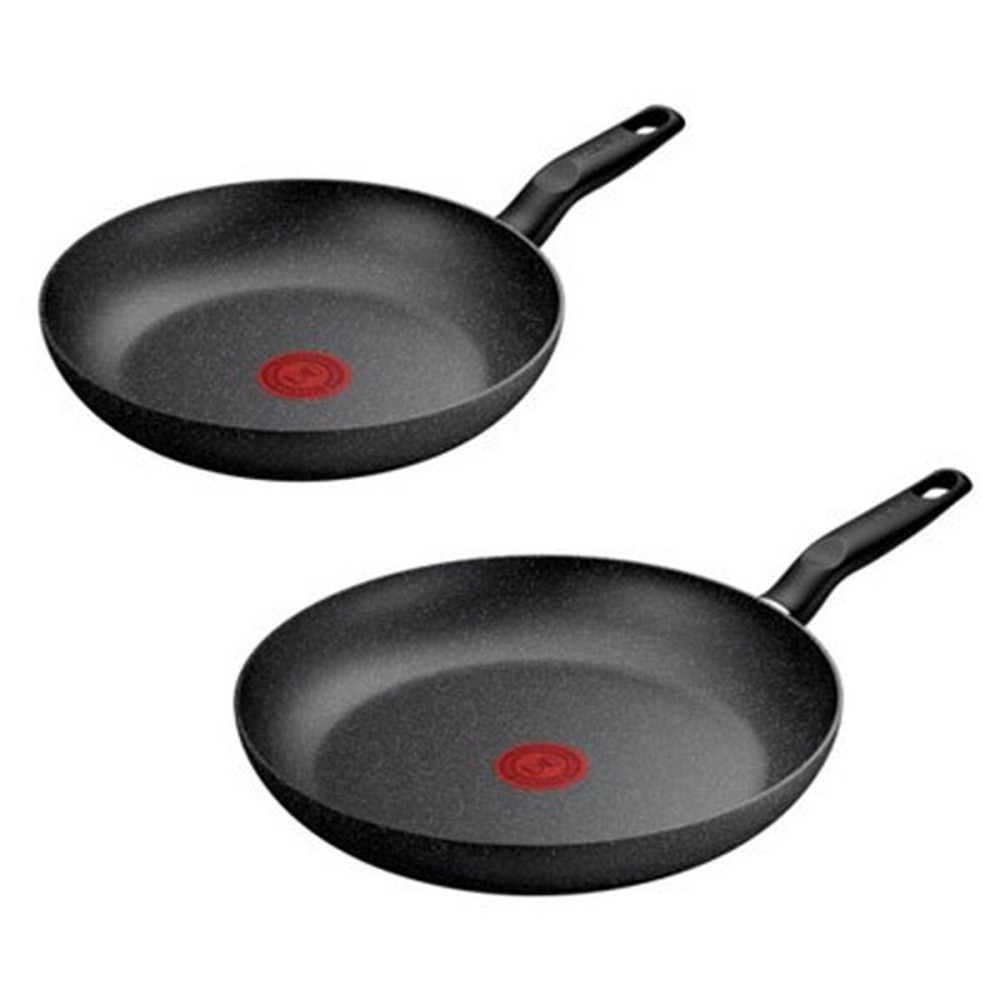 Tigaie Tefal DARK ESSENTIAL Negru Aluminiu Ø 24 cm Ø 28 cm 2 Piese (2 Unități)