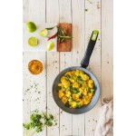 Tigaie Wok Monix M261232 Gri Aluminiu Ø 28 cm