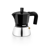 Cafetieră Italiană BRA INOX BLACK 3T Negru
