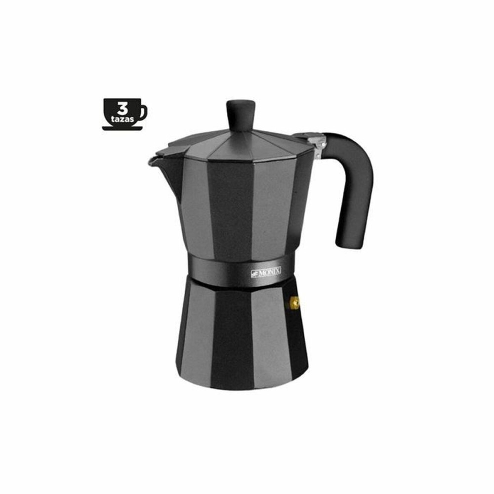 Cafetieră Italiană BRA INOX BLACK 3T Negru