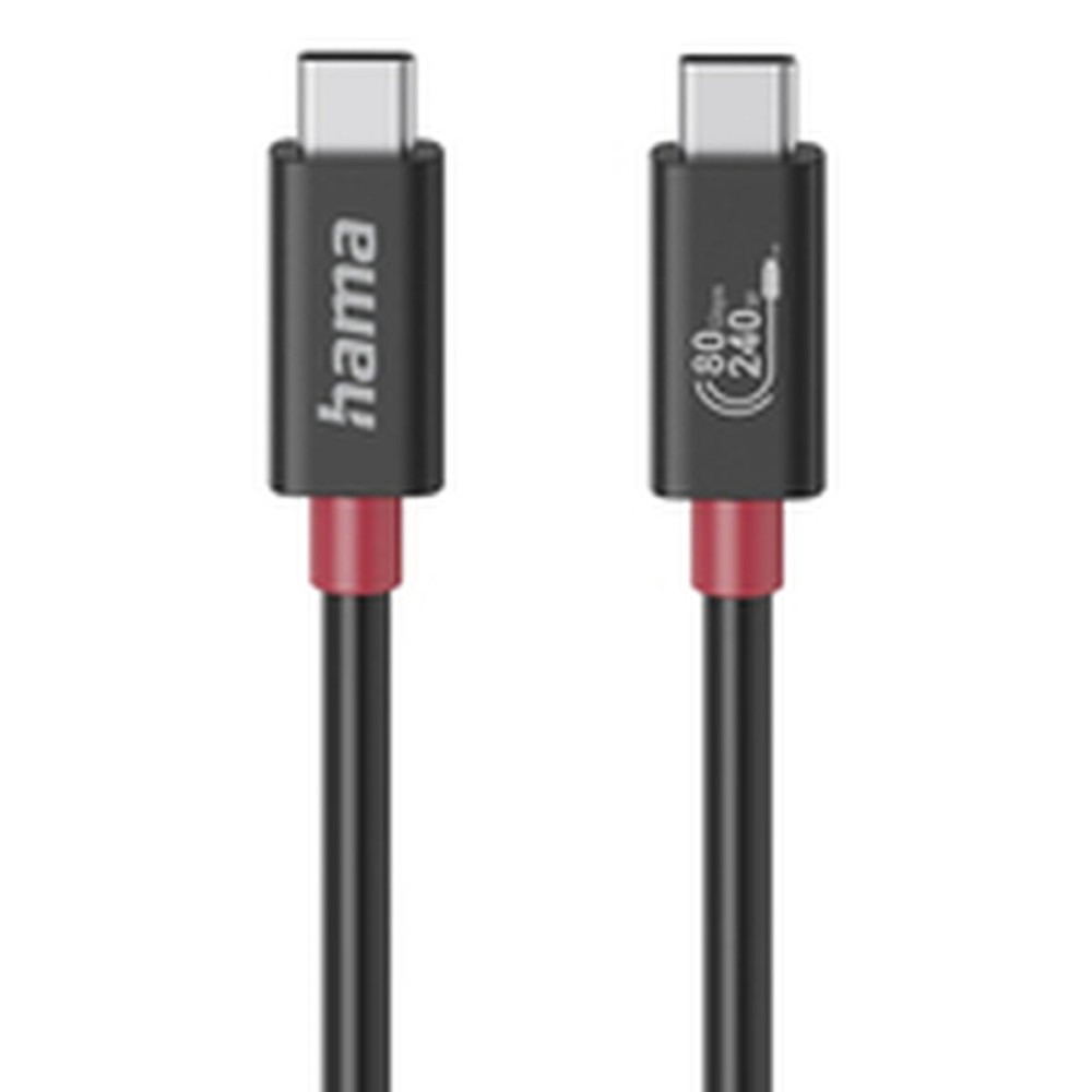 Cablu USB-C Hama 00200799 Negru