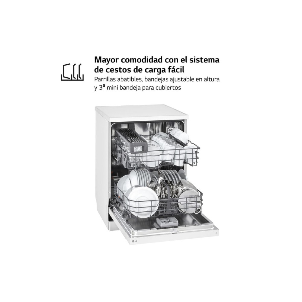 Maşină de spălat vase LG DF142FW 5P QUADWASH 60 cm Alb