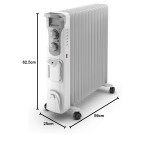 Radiator de Ulei Olimpia Splendid 99298 Alb Gri 2500 W