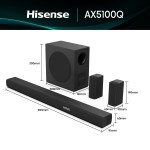 Bară de Sunet Hisense AX5100Q 580 W Negru