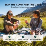 Cafetieră Portabilă Outin OUTINTEAL Turquoise Oțel inoxidabil 80 ml