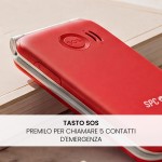 Telefon Mobil pentru Persoane Vârstnice SPC 2339R Roșu 128 GB