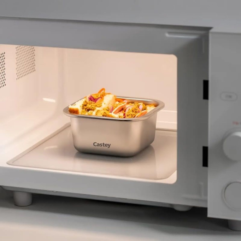 Cutie pentru Prânz Castey C-C600 Argintiu Oțel inoxidabil 600 ml