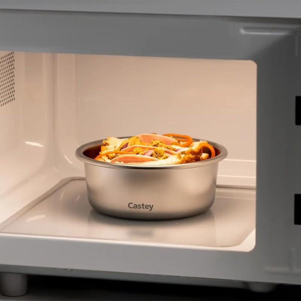 Cutie pentru Prânz Castey C-B650 Argintiu Oțel inoxidabil Compact 650 ml