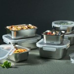 Cutie pentru Prânz Castey C-B650 Argintiu Oțel inoxidabil Compact 650 ml