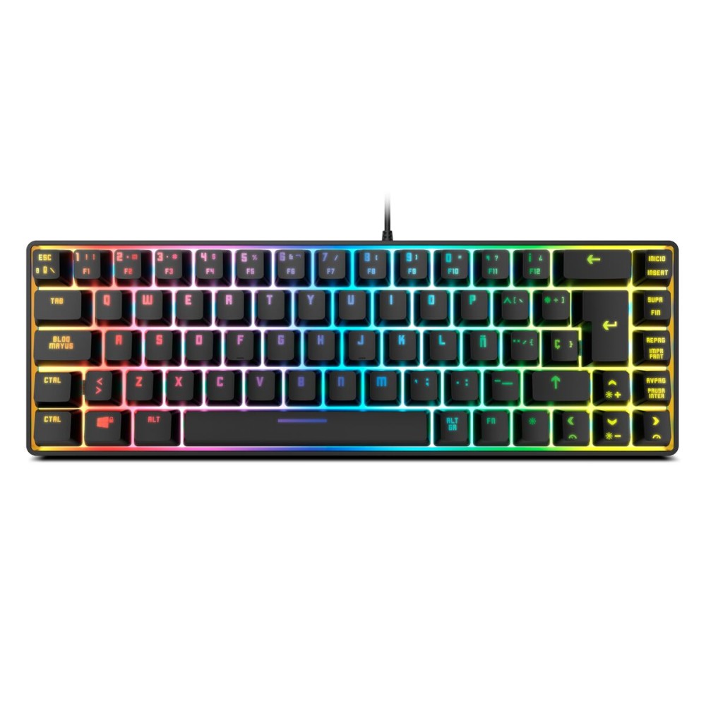 Tastatură și Mouse Gaming Krom NXKROMKALISTASP Qwerty Spaniolă Negru
