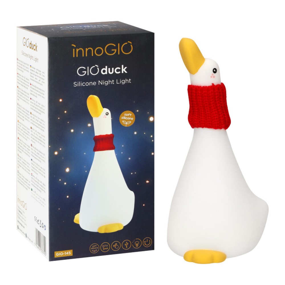 Lumină de noapte Innogio 145 GIODUCK Alb Silicon